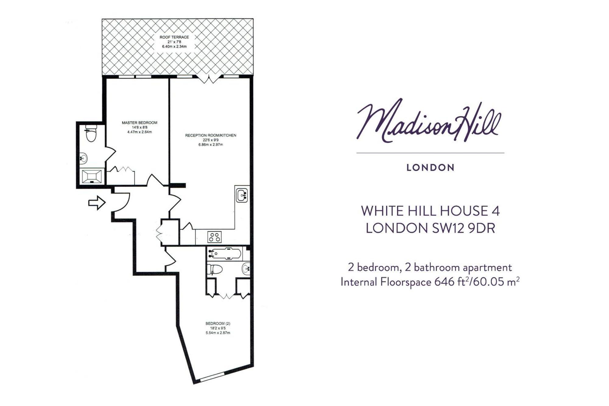 Apartamento Madison Hill - White Hill House 4 - 2 Bedroom Flat *